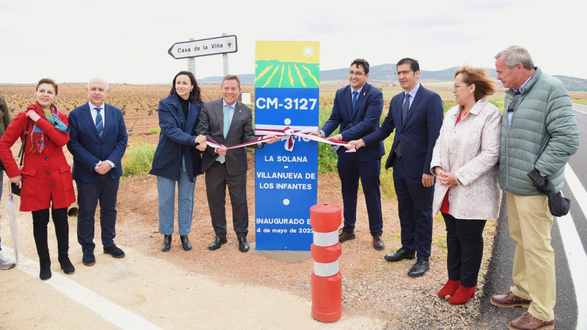 Inauguración de las obras en esta carretera de Castilla-La Mancha