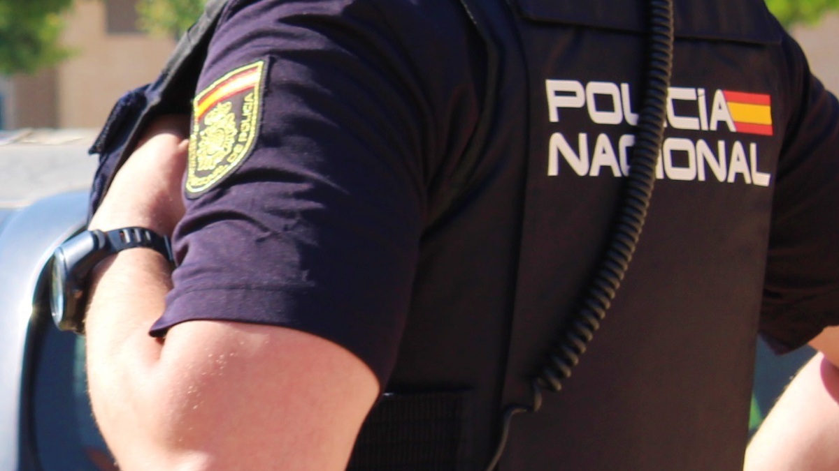 Policia Nacional en Hellín (Albacete) - Foto de archivo