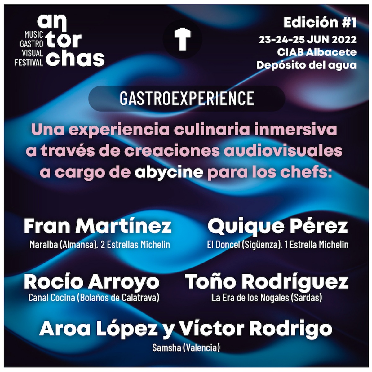 Cartel 'Gastro experience' en Albacete