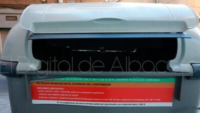 Contenedor de basura en Albacete / Imagen de archivo
