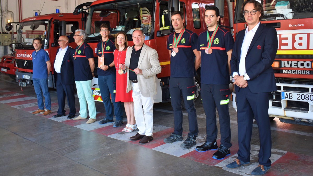 Bomberos medallistas de Albacete