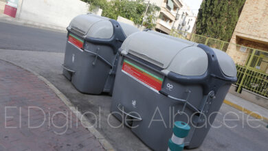 Contenedor de basura en Albacete / Imagen de archivo