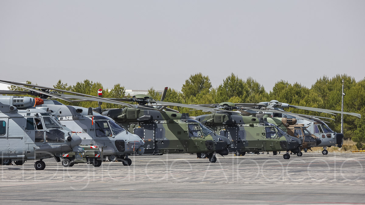 Helicópteros participantes en el APROC 2022 en Albacete / Fotos: Ángel Chacón