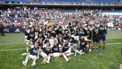 El Albacete celebra su ascenso a Segunda