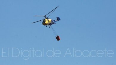 Incendio forestal en la provincia de Albacete