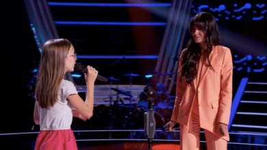 Aitana cantando junto a esta niña de Albacete / Imagen: 'La Voz Kids'