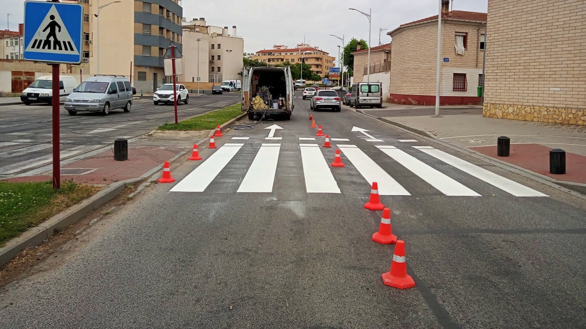 Paso de peatones en Albacete