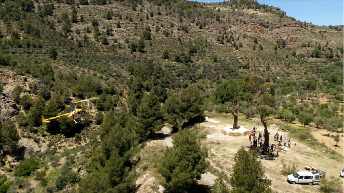 Jesús Calleja en la provincia de Albacete / Imagen: 'Volando voy'