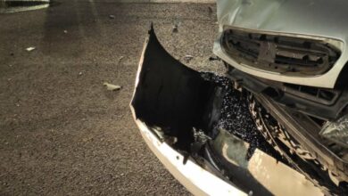 Imagen de los daños en un vehículo tras el accidente