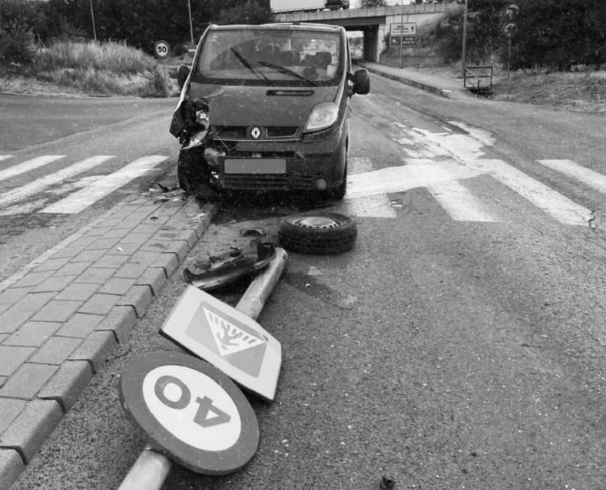 Accidente de tráfico en la provincia de Albacete / Imagen: Policía Local de La Roda