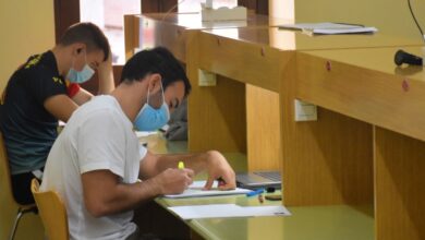 Sala de estudio de la Posada del Rosario en Albacete