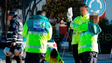 Accidente en Albacete - Foto de archivo