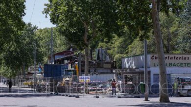 Demolición del edificio de la 'Chocolatería Luciano' en Albacete / Imagen de archivo