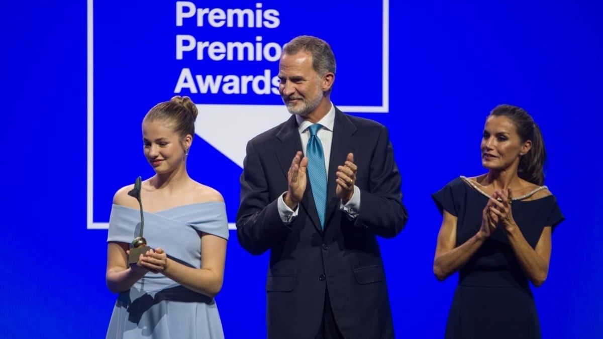 La Princesa Leonor y los Reyes entregan uno de los Premios Fundación Princesa de Girona / EUROPA PRESS-LORENA SOPENA 04/7/2022