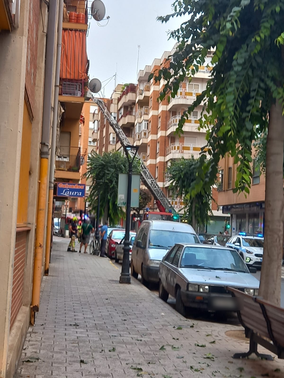 Bomberos de Albacete intervienen tras la tormenta