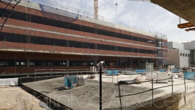 Foto de archivo de las obras que se han venido llevando a cabo en el Hospital de Albacete