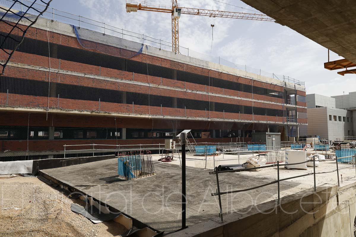 Foto de archivo de las obras que se han venido llevando a cabo en el Hospital de Albacete