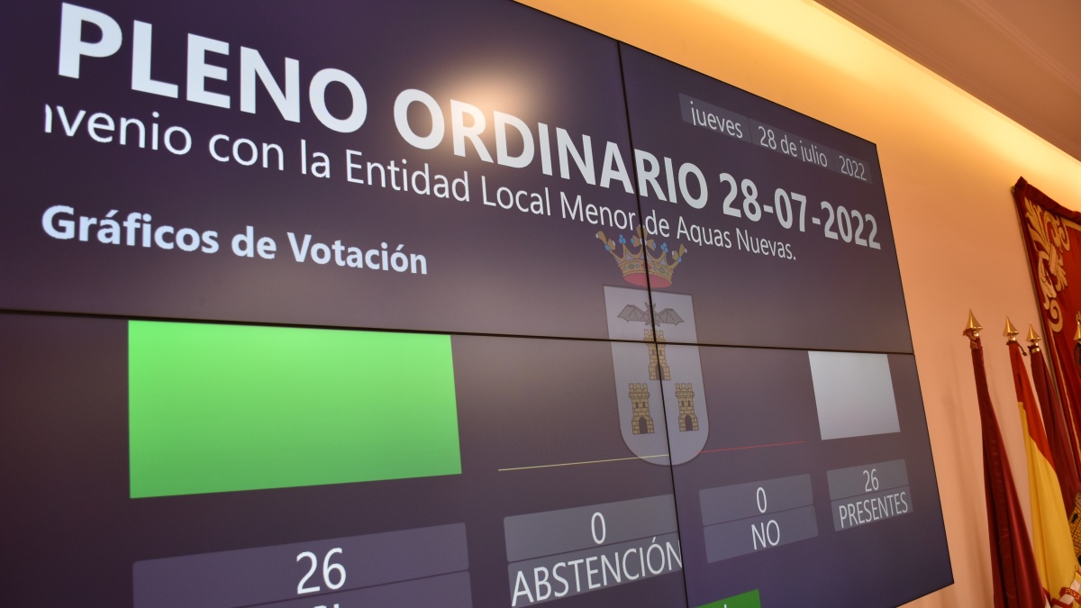 Votación del Pleno del Ayuntamiento de Albacete / Ayto. Albacete