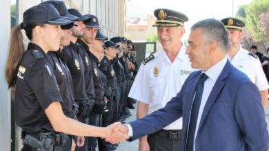 El subdelegado del Gobierno da la bienvenida a los 29 nuevos efectivos de Policía que se incorporan a la provincia de Albacete / Foto: Subdelegación Gob. Albacete