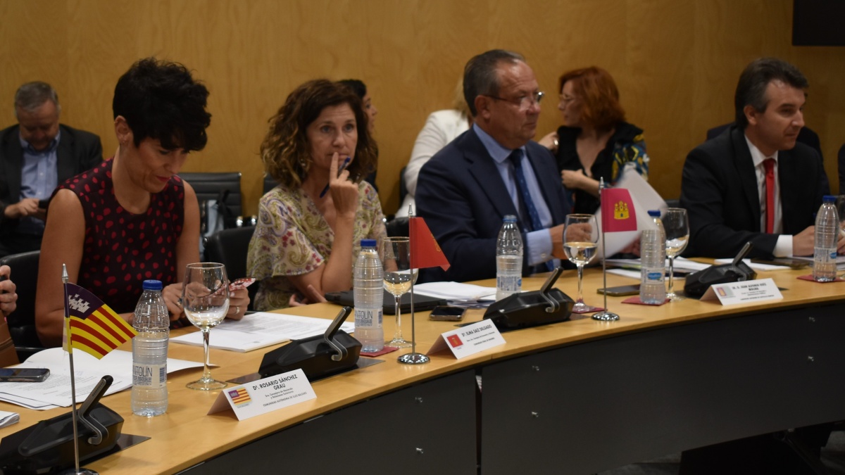 El consejero de Hacienda y Administraciones Públicas, Juan Alfonso Ruiz Molina, en la reunión del CPFF / Foto: JCCM