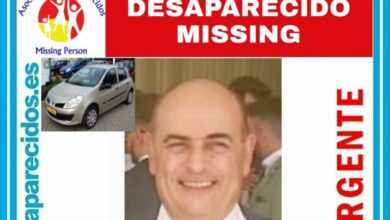 Cartel difundido por Alerta SOS Desaparecidos del desaparecido en Castilla-La Mancha