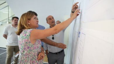 La consejera de Educación, Cultura y Deportes, Rosa Ana Rodríguez, ha visitado las obras de la Escuela Oficial de Idiomas de Talavera de la Reina. (Fotos: JCCM)