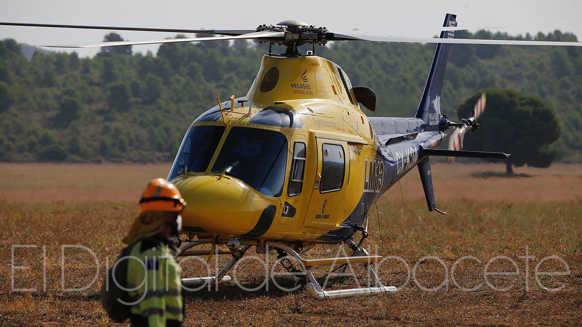 Incendio forestal en la provincia de Albacete