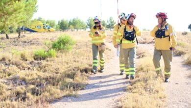 Incendio en Casas de Lázaro (Albacete)