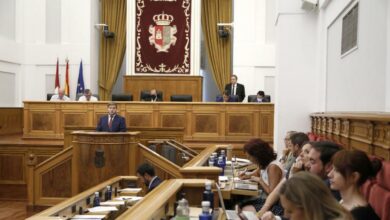 El consejero de Fomento, Nacho Hernando en el pleno de las Cortes de Castilla-La Mancha / Foto: JCCM