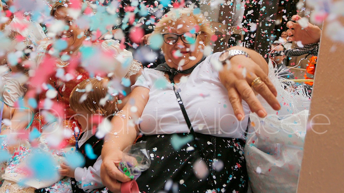 Batalla de Flores en Albacete - Foto de archivo