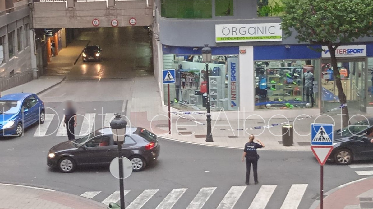 Desprendimiento de unas tejas en este punto de Albacete