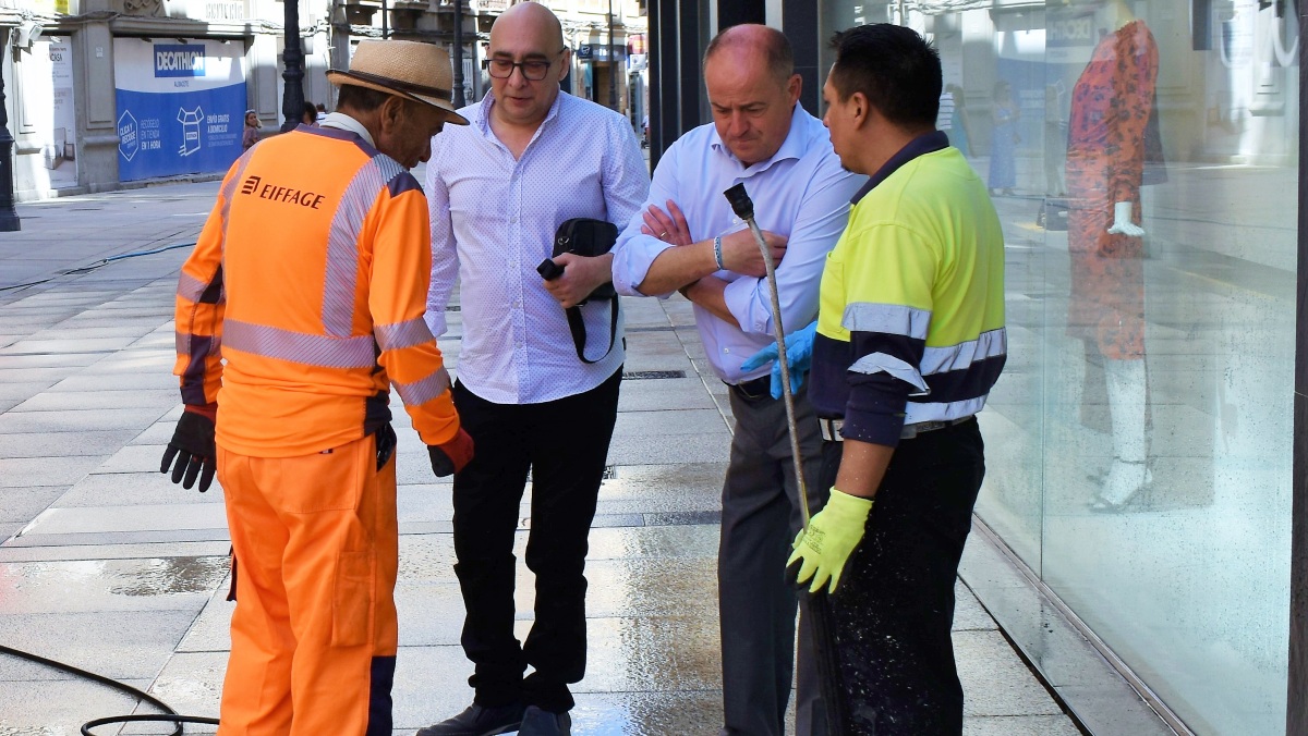 Sáez en la Calle Ancha de Albacete