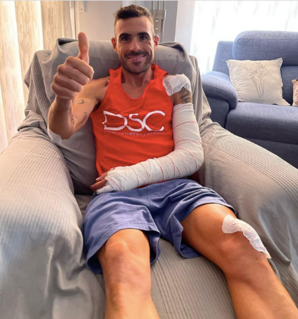 Foto cedida por el deportista de Albacete David Sánchez