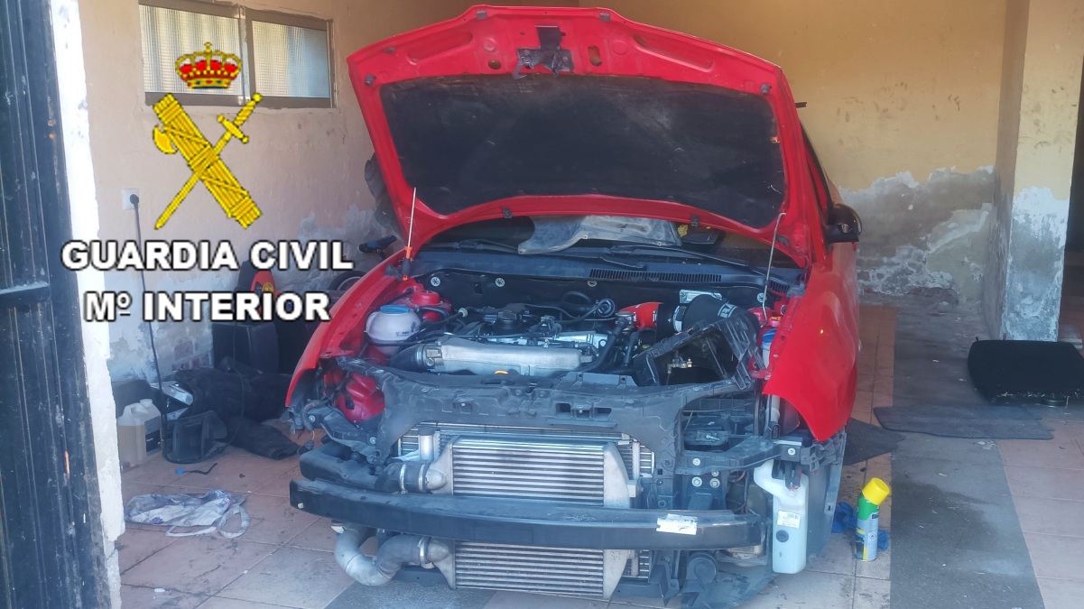 Uno de los coches robados en Castilla-La Mancha