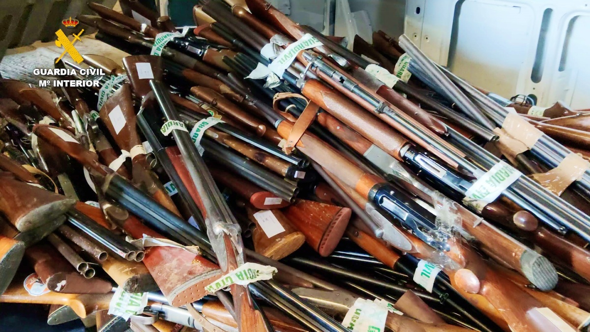 Destrucción de armas en Castilla-La Mancha