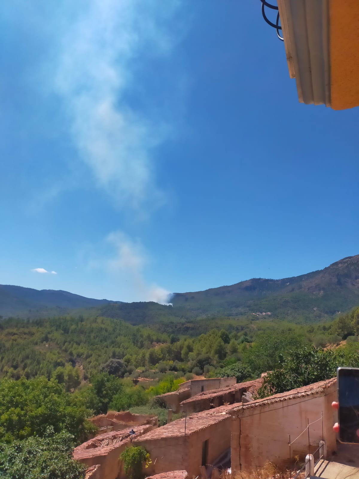 Incendio forestal en la provincia de Albacete / Imagen Marta Murillo