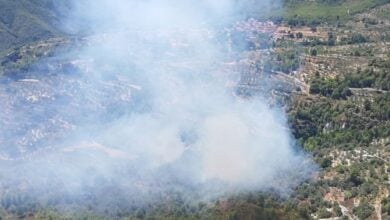 Incendio forestal en la provincia de Albacete / Imagen: Plan Infocam
