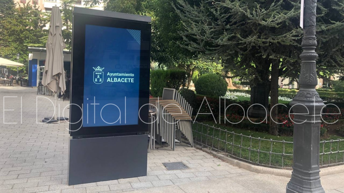 Nuevas pantallas instaladas en el centro de Albacete