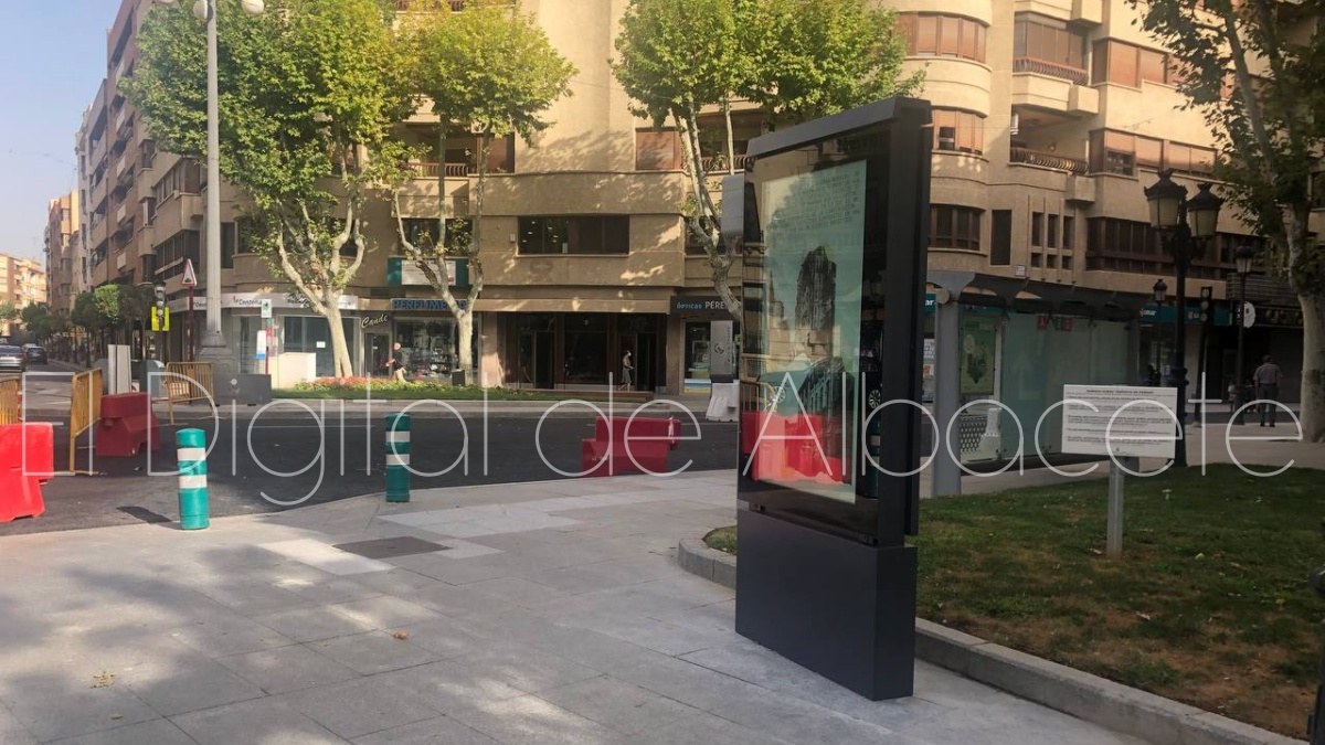 Nuevas pantallas instaladas en el centro de Albacete