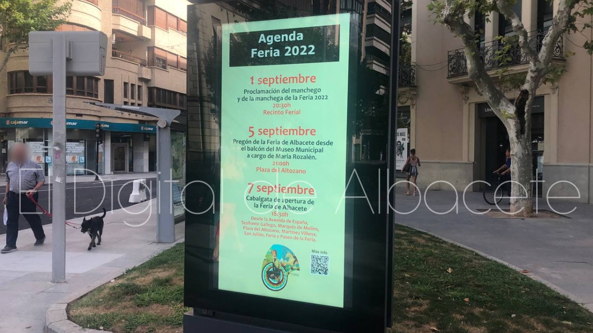Nuevas pantallas instaladas en el centro de Albacete