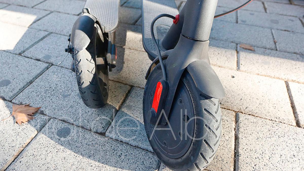 Foto de archivo de un patinete eléctrico en Albacete