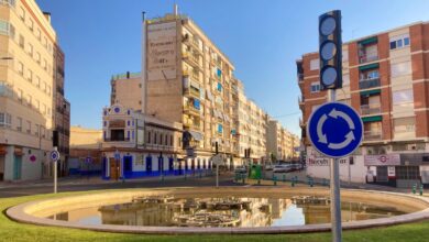 Rotonda de la Plaza Alberto Mateos en Albacete