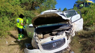 Tremendo accidente en Castilla-La Mancha / Foto: Bomberos de Cuenca