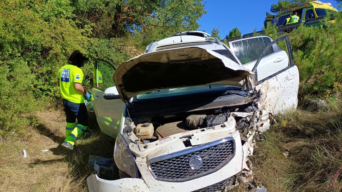 Tremendo accidente en Castilla-La Mancha / Foto: Bomberos de Cuenca