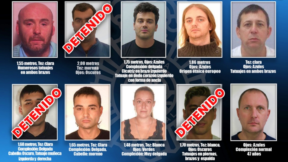 Los fugitivos más buscados por la Policía Nacional