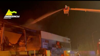 Incendio en Manzanares (Ciudad Real, Castilla-La Mancha) / Foto: SCIS Ciudad Real