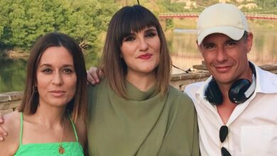 La albaceteña Rozalén durante el rodaje de la campaña