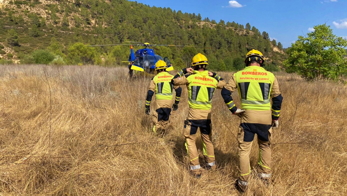 Rescate de una de las 8 personas heridas en Enguídanos (Cuenca, Castilla-La Mancha)