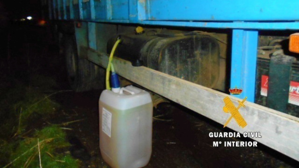 Robo de combustible en Albacete - Foto de archivo