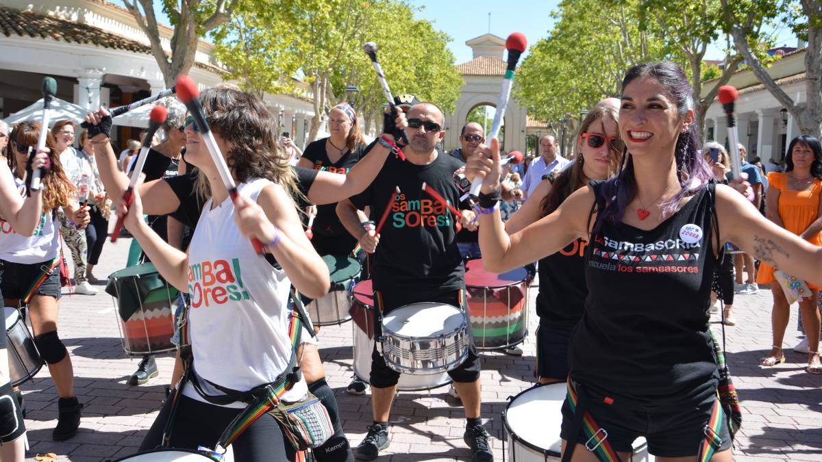 Batucada en el Día de la Igualdad en la Feria de Albacete / CCOO